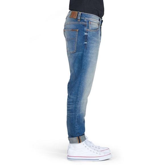 Nudie Jeans Brute Knut - Blue Hike W30/ L28 - Picture 4 of 13